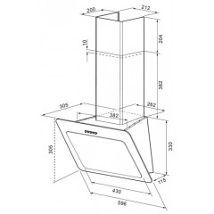 Вытяжка Krona LIVA PB 600 white