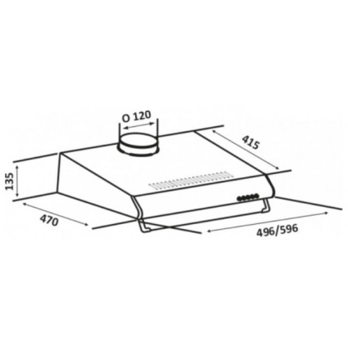 Вытяжка ZorG Technology LINE 380 60 G WH