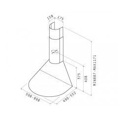 Вытяжка Elica TONDA WH F/60