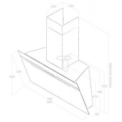 Вытяжка Elica MAJESTIC NO DRIP BL/A/90