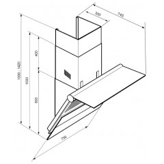 Вытяжка Smeg KTS 75 SCE2