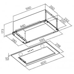 Вытяжка Germes Pula 60 (нержавеющая сталь)