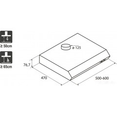 Вытяжка Jet air Light IX/F/50 (PRF0094402)