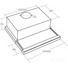 Вытяжка AKPO Light Eco Twin 60 wk-7 нержавеющая сталь