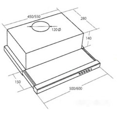 Вытяжка AKPO Light Twin Glass 50 WK-7 (белый)