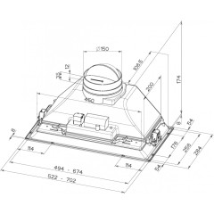 Вытяжка Faber Inca Plus HCS LED X A70