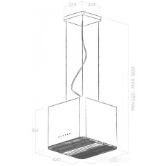 Вытяжка Elica Pix BL/F/42