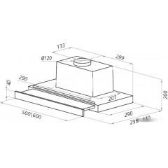 Вытяжка Ciarko Turbo 60 (белый)