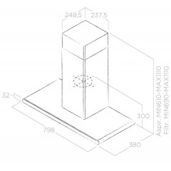 Вытяжка Elica Galaxy WH IX/A/80