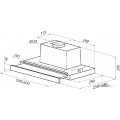Вытяжка Ciarko Turbo 60 (черный)