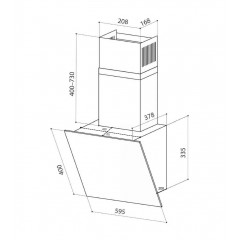 Вытяжка LEX TOUCH 600 IVORY LIGHT