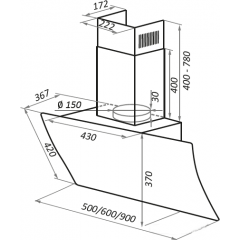 Вытяжка Maunfeld Sky Star Chef 60 (белый)
