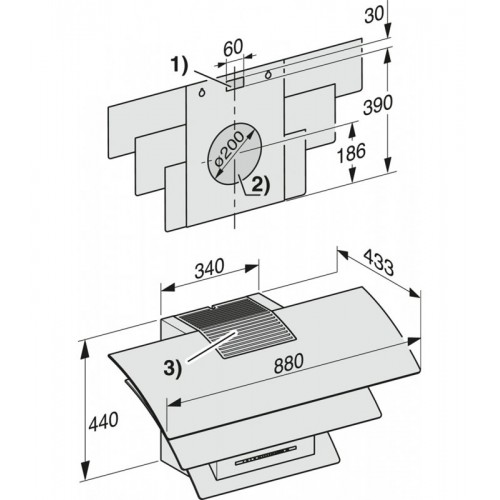 Вытяжка Miele DA7198W Triple OBSW