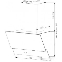 Вытяжка Germes Sarnia 60 (чёрный)