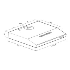 Вытяжка Krona Jessica slim 500 inox push button