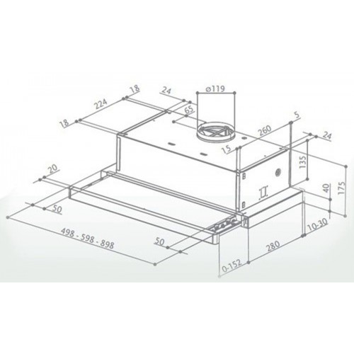 Вытяжка Faber FLOX GLASS BK A50 (315.0567.355)