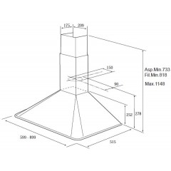 Вытяжка Teka DOS 90.1 Anthracite