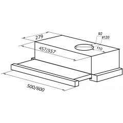 Вытяжка Maunfeld VS Light (Glass) 60 (черное стекло)