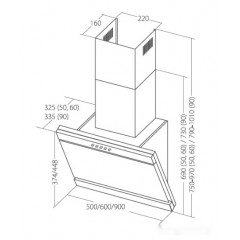 Вытяжка AKPO Kastos Eco 60 wk-4 белый