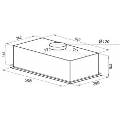 Вытяжка HOMSair Camelia Power 60 (нержавеющая сталь)