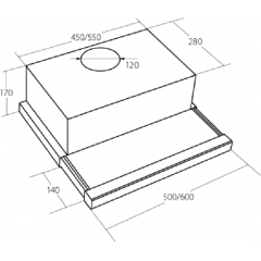 Вытяжка AKPO Light Eco Glass 60 wk-7 чёрный