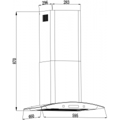 Вытяжка Backer QD60E-MC Inox 12K