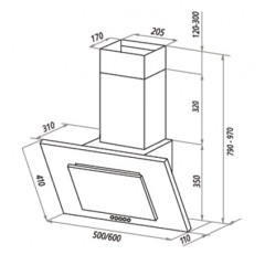 Вытяжка HOMSair Bell 50 (черный)