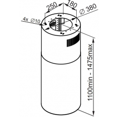 Вытяжка Maunfeld Lee Isla 39 (черный)