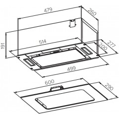 Вытяжка Germes Bravo Sensor 60 Черный