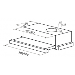 Вытяжка Maunfeld VS Light 60 (нержавеющая сталь)