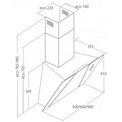 Вытяжка AKPO Cetias Eco 60 wk-4 белый