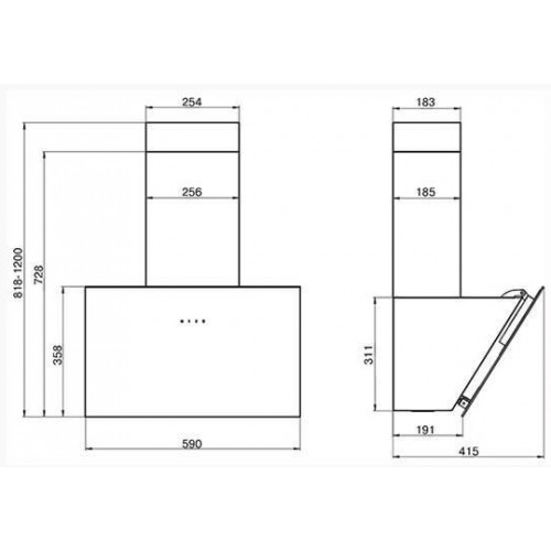 Вытяжка Elikor Антрацит 60П-650-Е3Д КВ I Э-650-60-552