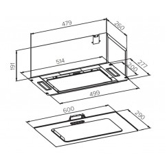 Вытяжка Germes Bravo Push 60 (черный)