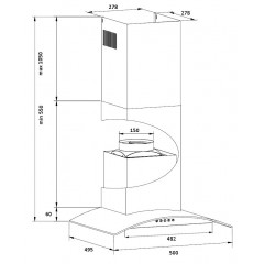 Вытяжка Germes Alt 50 inox