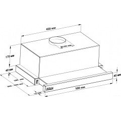 Вытяжка Backer TH50L-2F70-WG