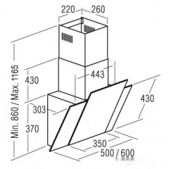 Вытяжка CATA Podium 600 AWH 02027009