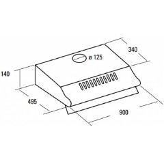 Вытяжка CATA P 3290/B (нержавеющая сталь)