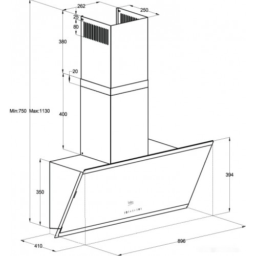 Вытяжка Beko HCA 93640 BH