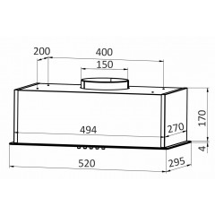 Вытяжка Exiteq EX-1246 (белый)