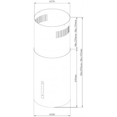 Вытяжка Korting KHA 39970 W Cylinder