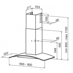 Вытяжка Best BHC62351AA (Delta 60)