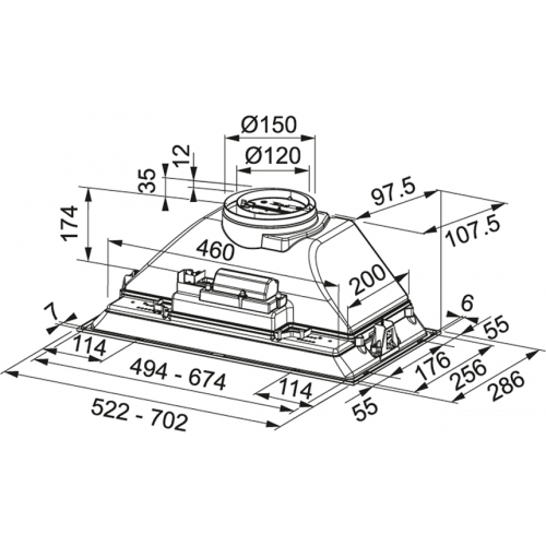 Вытяжка Franke Inca Smart FBI 525 GR 305.0599.532