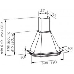 Вытяжка Jet air Aspen WH/A/90 Frassino