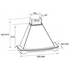 Вытяжка Jet air Denver WH/A/60 Frassino