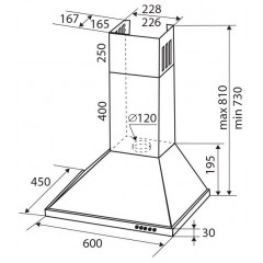 Вытяжка Zigmund & Shtain K 139.6 W
