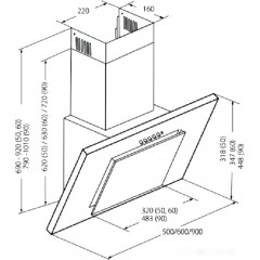 Вытяжка AKPO Nero line eco 50 WK-4 (черный)