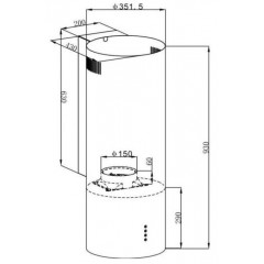 Вытяжка HOMSair Art 1050WL 35 (черный)