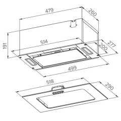 Вытяжка HOMSair Crocus Push 52 Glass (бежевый)