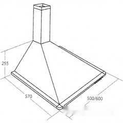 Вытяжка AKPO Elegant Turbo 50 wk-5 белый