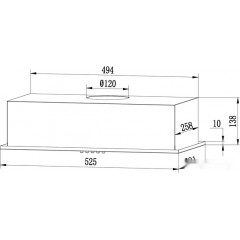 Вытяжка CENTEK CT-1850-52 (черный)